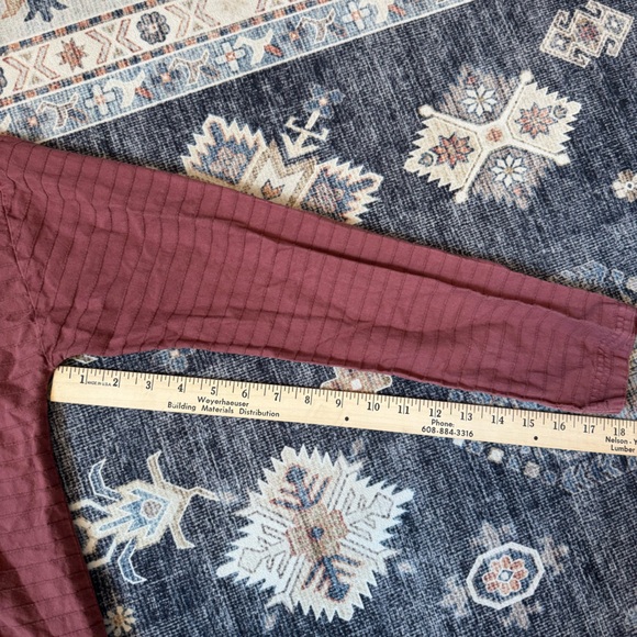Prana Farin Hooded Pullover Organic Cotton Brick Red Women’s Size Medium - Picture 12 of 12